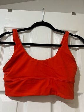Lululemon Align Sports Bra Size 6 Coral Orange